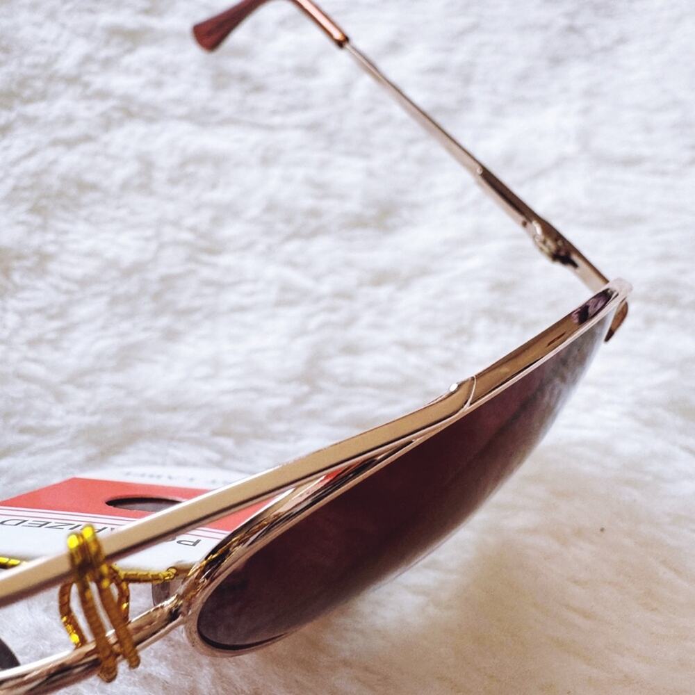 Freya Brown Polarized Aviator Sunglasses - Picture 8 of 14